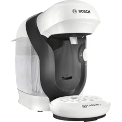 Machine à Capsules Bosch Haushalt Style TAS1104 Blanc, Noir One Touch, Robinet Dévacuation Réglable En Hauteur 1 Pc(s)