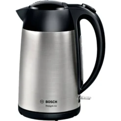 Bosch TWK3P420 Bouilloire 1,7 L 2400 W Noir, Acier Inoxydable