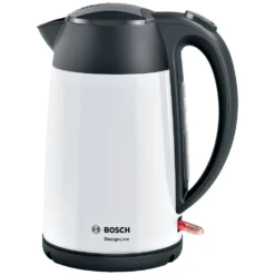 Bosch TWK3P421 Bouilloire 1,7 L 2400 W Noir, Blanc
