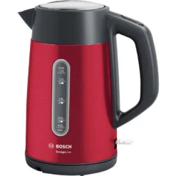Bosch TWK4P434 Bouilloire 1,7 L 2400 W Noir, Rouge