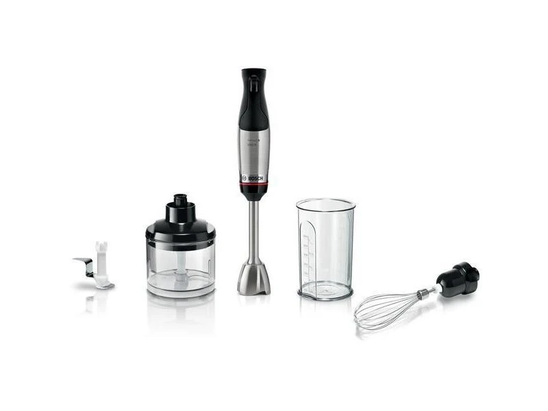 Bosch, Mixeur Plongeant, ErgoMaster Series 6, Moteur 1000 Watts Refroidi Par Air, Contrôle Dynamique De La Vitesse, Couteau QuattroBlade Pro, Accessoires Inclus, MSM6M622 3 Bosch, Mixeur Plongeant, ErgoMaster Series 6, Moteur 1000 Watts Refroidi Par Air, Contrôle Dynamique De La Vitesse, Couteau QuattroBlade Pro, Accessoires Inclus, MSM6M622