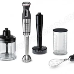 BOSCH Mixeur-plongeant MaxoMixx 750W Pied Inox + Accessoires MSM87165